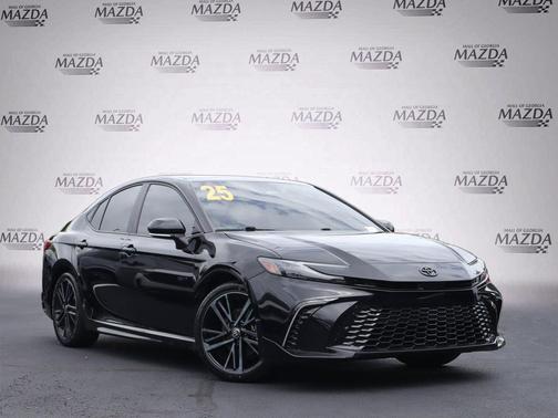 Midnight Black Metallic 2025 Toyota Camry XSE