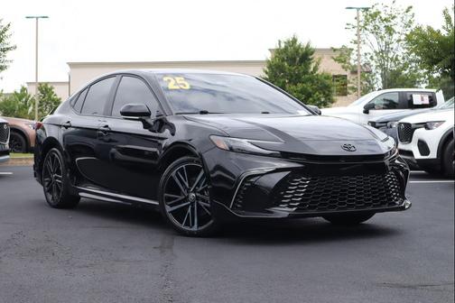 Midnight Black Metallic 2025 Toyota Camry XSE