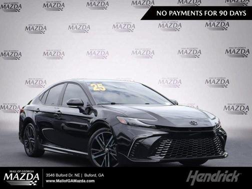 Midnight Black Metallic 2025 Toyota Camry XSE