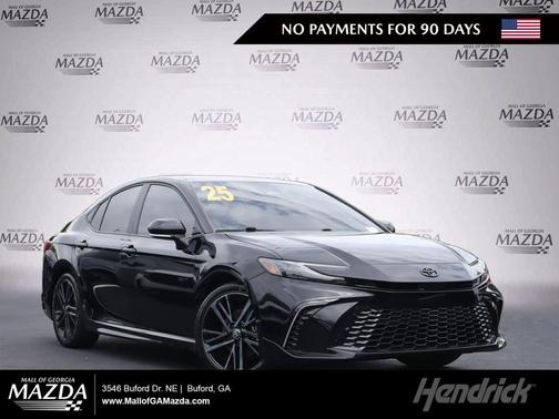 Midnight Black Metallic 2025 Toyota Camry XSE