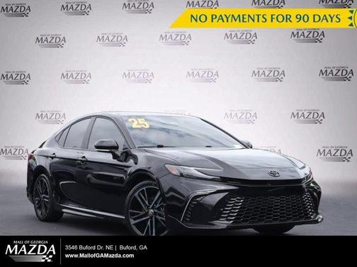 Midnight Black Metallic 2025 Toyota Camry XSE