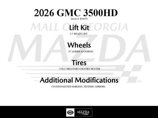 Downpour Metallic 2026 GMC Sierra 3500 Denali