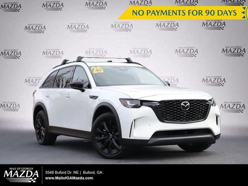Rhodium White Premium 2025 Mazda CX-90 PHEV Premium Sport