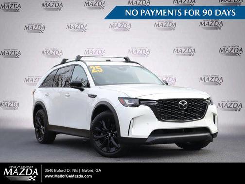 Rhodium White Premium 2025 Mazda CX-90 PHEV Premium Sport