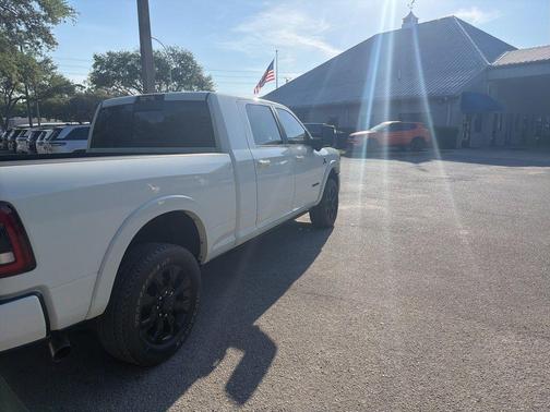 Pearl White 2024 RAM 3500 Limited Mega Cab 4x4 6'4' Box