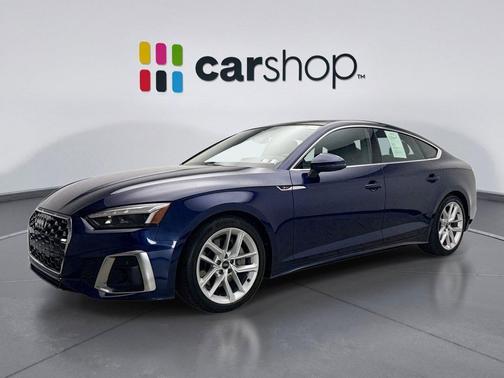 Navarra Blue Metallic 2023 Audi A5 Sportback 45 S Line Premium Plus