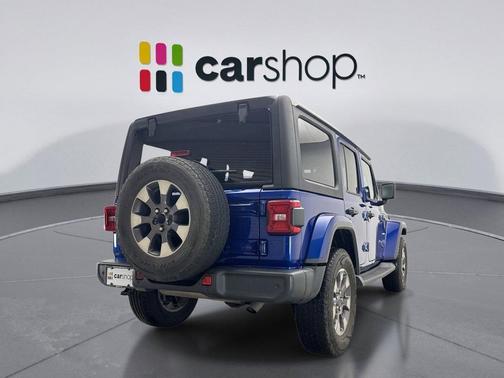 Ocean Blue Metallic Clearcoat 2018 Jeep Wrangler Unlimited Sahara