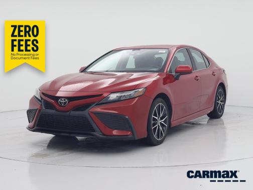 Red 2021 Toyota Camry SE