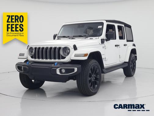 White 2024 Jeep Wrangler 4xe Sahara