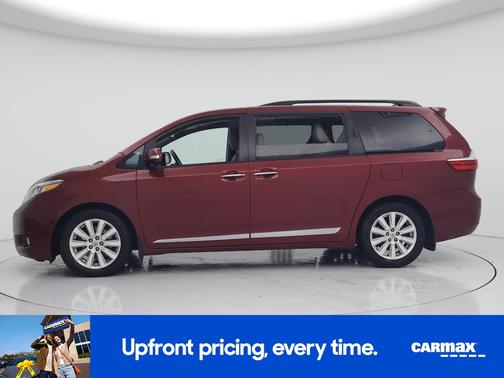 Burgundy 2017 Toyota Sienna Limited
