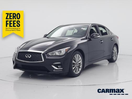 Black 2023 INFINITI Q50 Luxe
