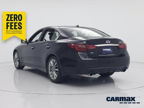 Black 2023 INFINITI Q50 Luxe