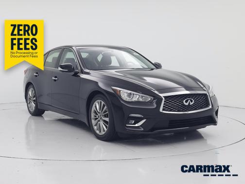 Black 2023 INFINITI Q50 Luxe