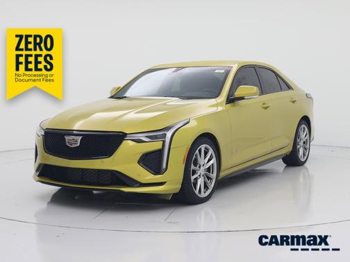Yellow 2024 Cadillac CT4-V