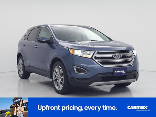 Blue 2018 Ford Edge Titanium