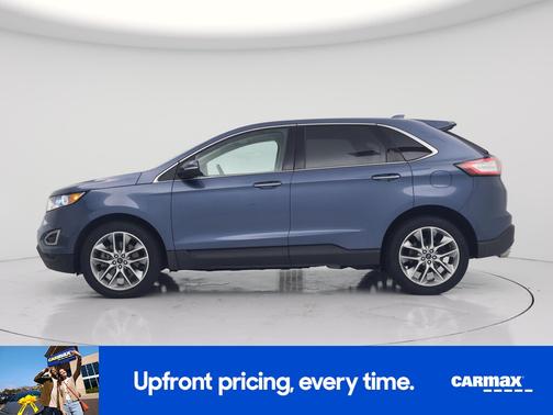 Blue 2018 Ford Edge Titanium