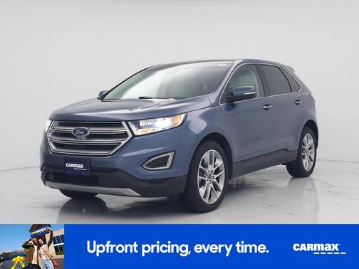 Blue 2018 Ford Edge Titanium