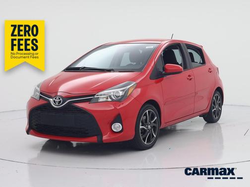 Red 2015 Toyota Yaris SE