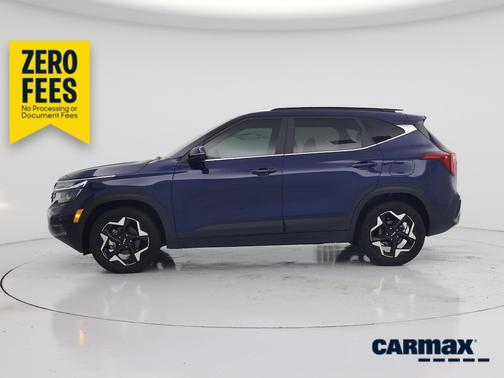 Blue 2025 Kia Seltos EX