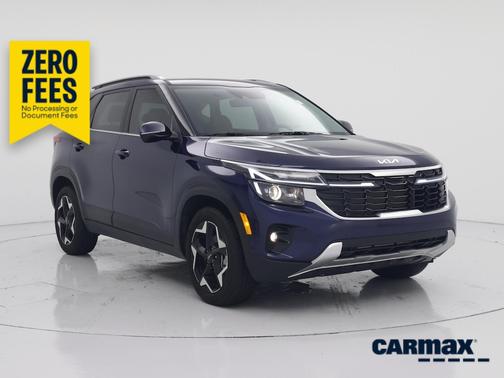 Blue 2025 Kia Seltos EX