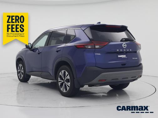 Blue 2021 Nissan Rogue SV