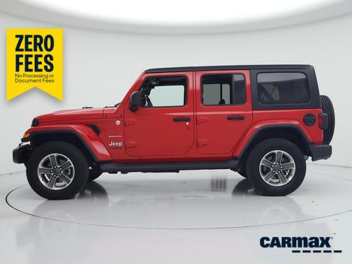 Red 2022 Jeep Wrangler Unlimited Sahara