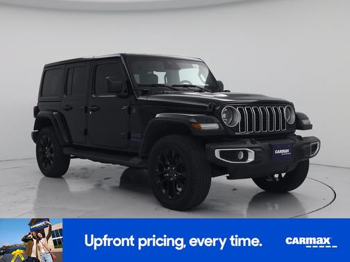 Black 2025 Jeep Wrangler 4xe Sahara