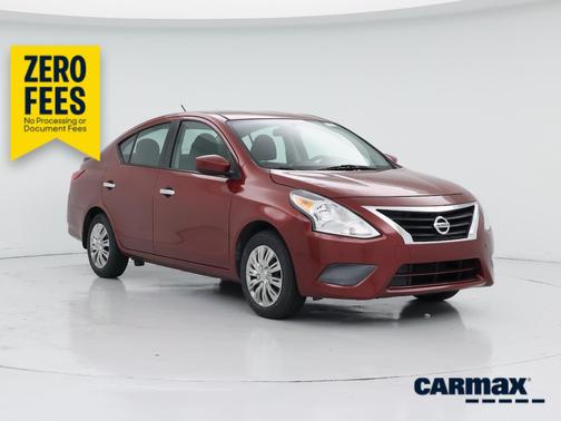 Red 2017 Nissan Versa SV