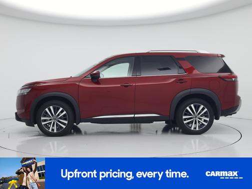 Red 2022 Nissan Pathfinder Platinum