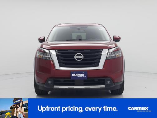 Red 2022 Nissan Pathfinder Platinum