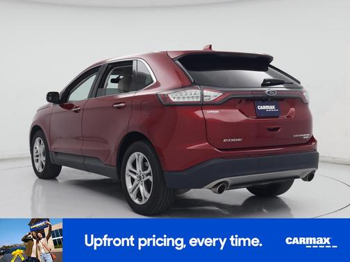 Red 2018 Ford Edge Titanium