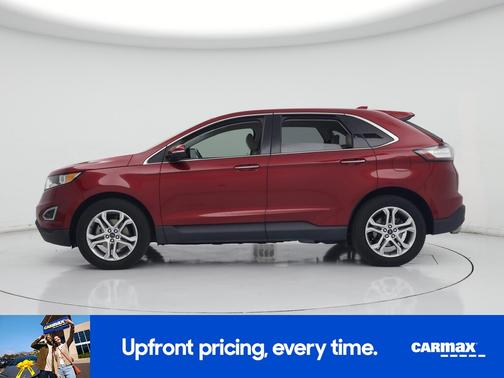 Red 2018 Ford Edge Titanium