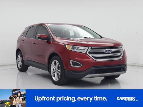 Red 2018 Ford Edge Titanium