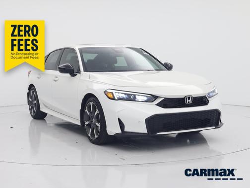 White 2025 Honda Civic Hybrid Sport Touring
