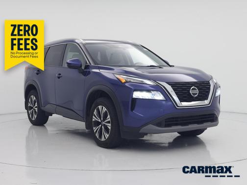 Blue 2021 Nissan Rogue SV