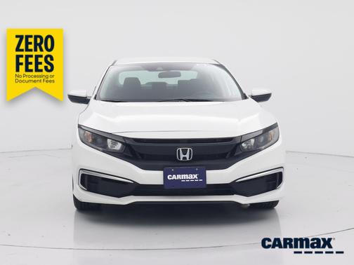 White 2020 Honda Civic LX
