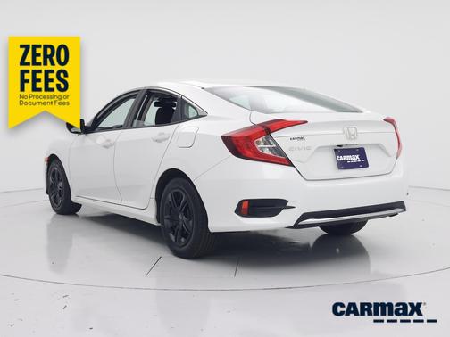 White 2020 Honda Civic LX