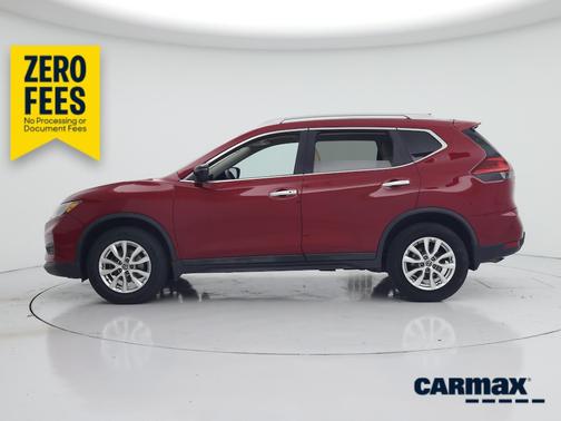 Red 2017 Nissan Rogue SV