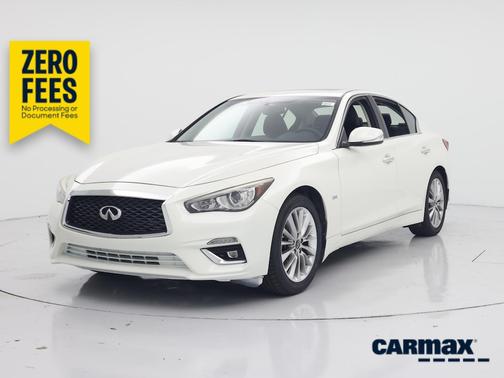 White 2018 INFINITI Q50 Luxe