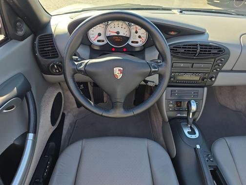 ARCTIC SILVER METALLIC WITH BLACK CONVERTIBLE TOP 2002 Porsche Boxster S