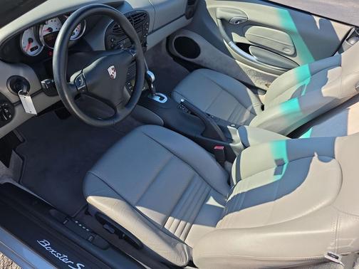 ARCTIC SILVER METALLIC WITH BLACK CONVERTIBLE TOP 2002 Porsche Boxster S