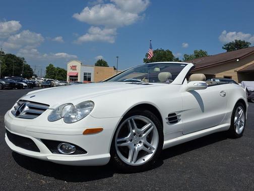 Alabaster White 2007 Mercedes-Benz SL-Class SL550 AMG SPORT PACKAGE ROADSTER