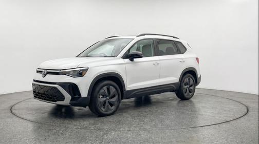 Pure White 2026 Volkswagen Taos S