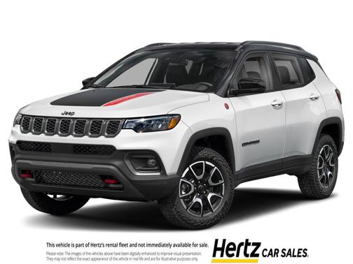 Bright White Clearcoat 2025 Jeep Compass Trailhawk