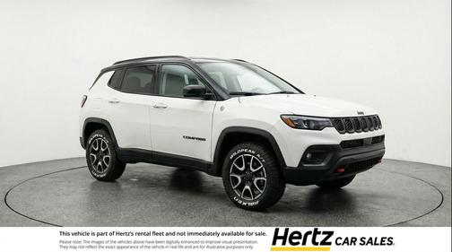 Bright White Clearcoat 2025 Jeep Compass Trailhawk