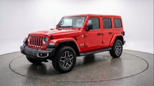 Firecracker Red Clearcoat 2025 Jeep Wrangler 4-Door Sahara 4x4