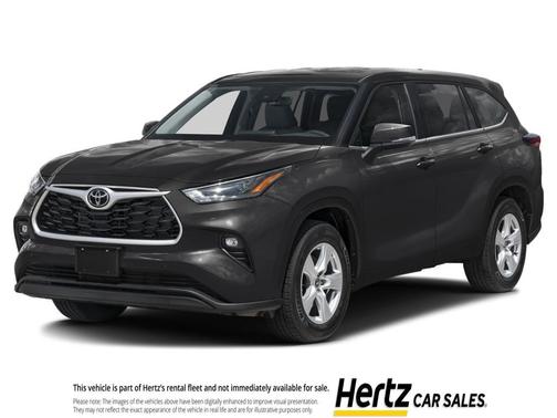 Midnight Black Metallic 2025 Toyota Highlander LE