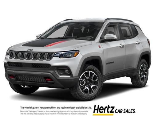 Silver Zynith Metallic Clearcoat 2025 Jeep Compass Trailhawk
