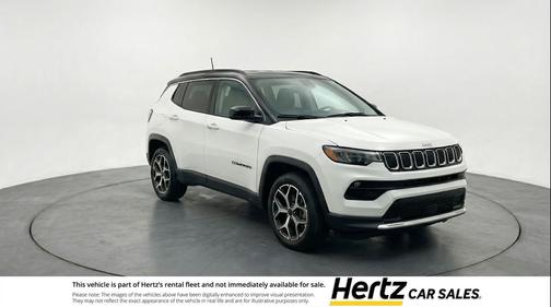 Bright White Clearcoat 2025 Jeep Compass Limited
