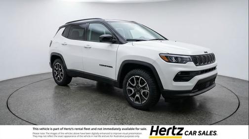 Bright White Clearcoat 2025 Jeep Compass Trailhawk